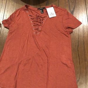 FOREVER 21 knit short sleeve shirt size Medium